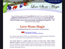 Tablet Screenshot of lovestonemagic.com